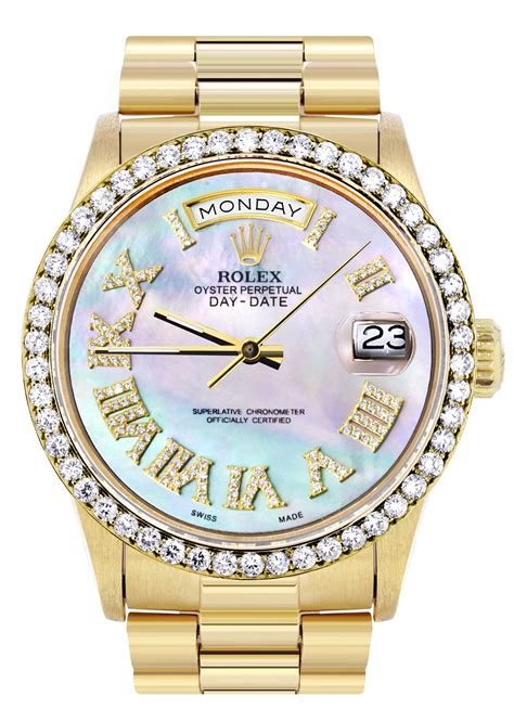 how much is a diamond studded rolex|rolex presidential with diamond bezel.